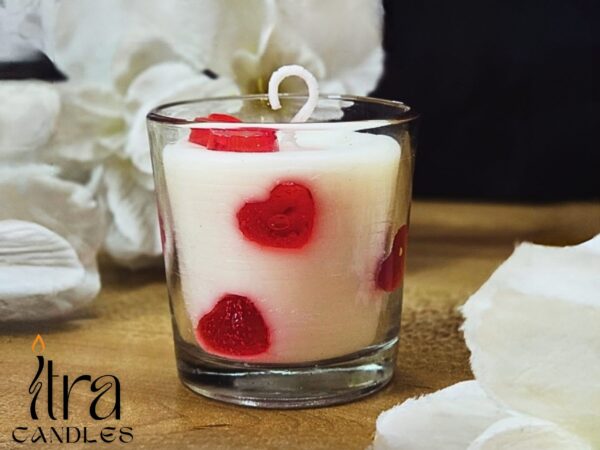 Red Heart Candle
